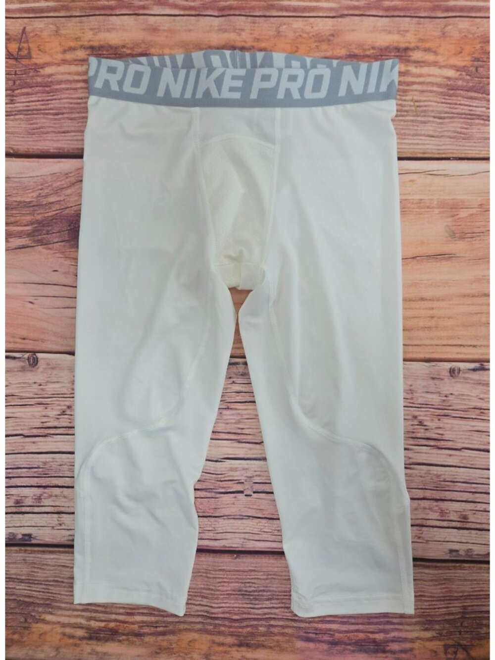 Nike Pro Dri-FIT Mens White Compression Tights Size Large